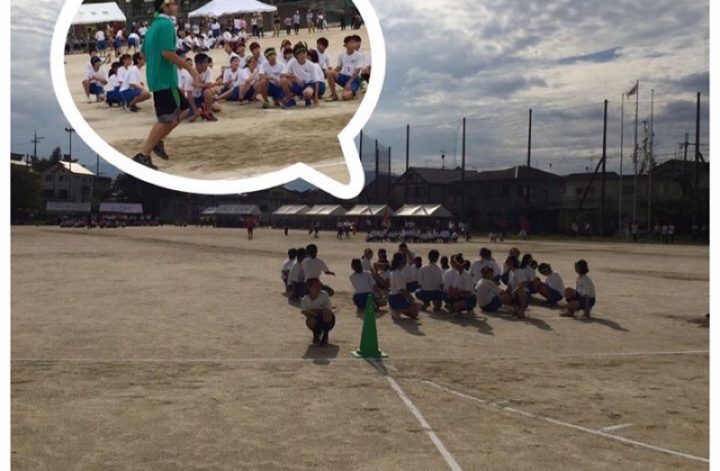 中学運動会全員リレー