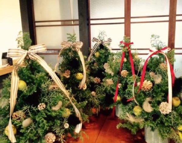 Xmasツリーづくりを習いに