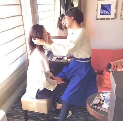 メイクしていただきました♡