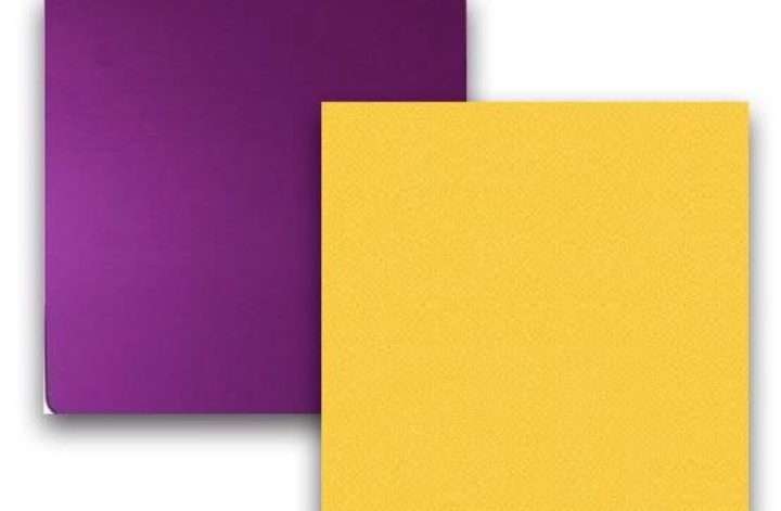 Purple × Yellow配色