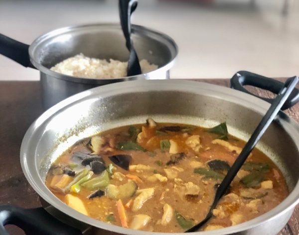 今日のお昼ごはん:タイ風カレー