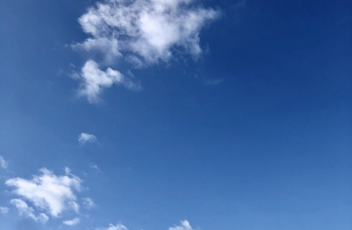 満月の朝