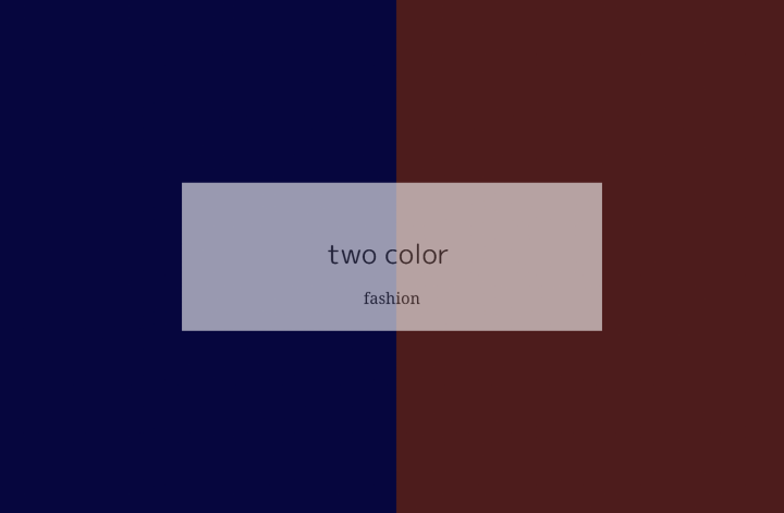 1 color ファッション: Navy × Brown