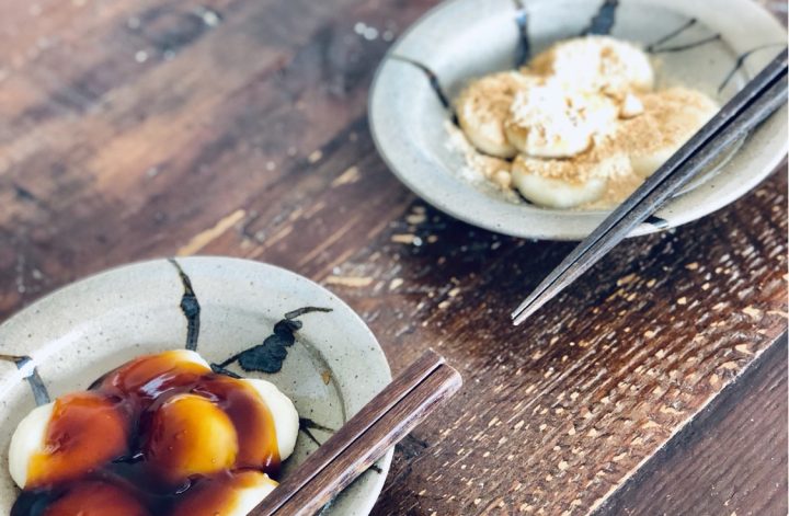豆腐みたらしだんご作り