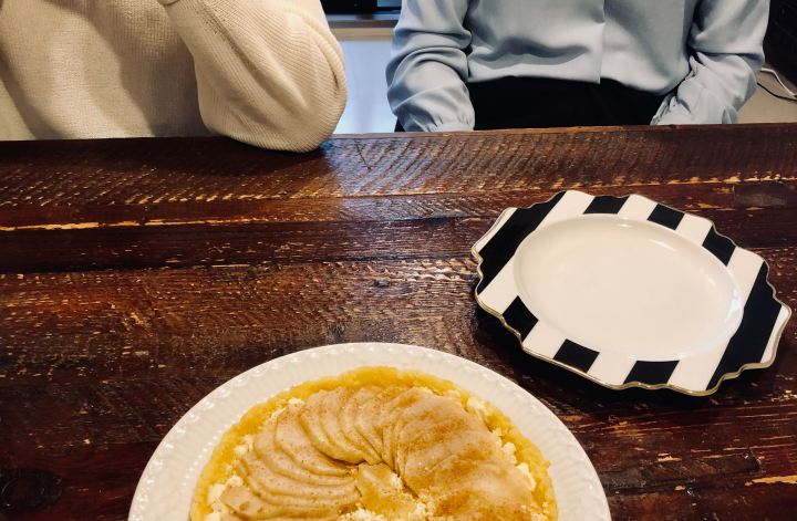 ベーグル＆リンゴタルトでおもてなし