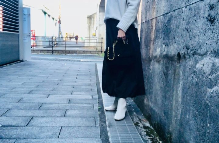 冬のWhiteファッションシリーズtopとshoesを白に
