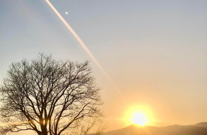 琵琶湖半の夕方