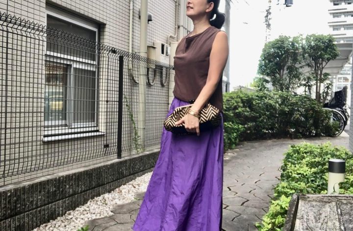 Brown🤎×Purple💜コーデ