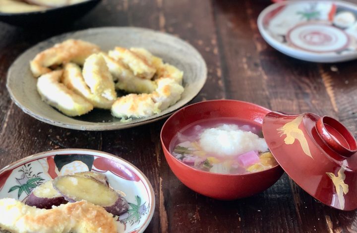 彩り豊かな七草粥