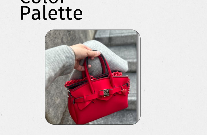Gray × Red Simple fashion