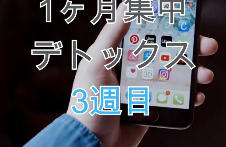 2月の集中デトックスはITスマホ📱3週目