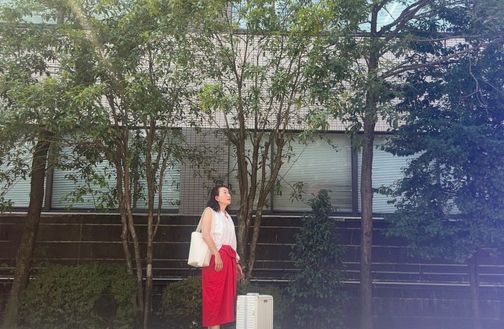 赤と白ファッション夏コーデ