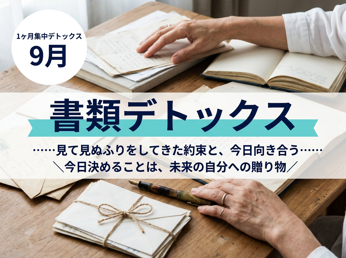 9月1ヶ月集中 書類デトックス