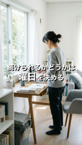 2026.9.8｜火曜朝の感謝卒業｜曜日を決めると続けられる