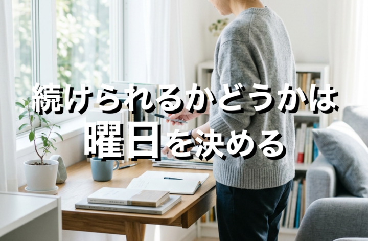 2026.9.8｜火曜朝の感謝卒業｜曜日を決めると続けられる